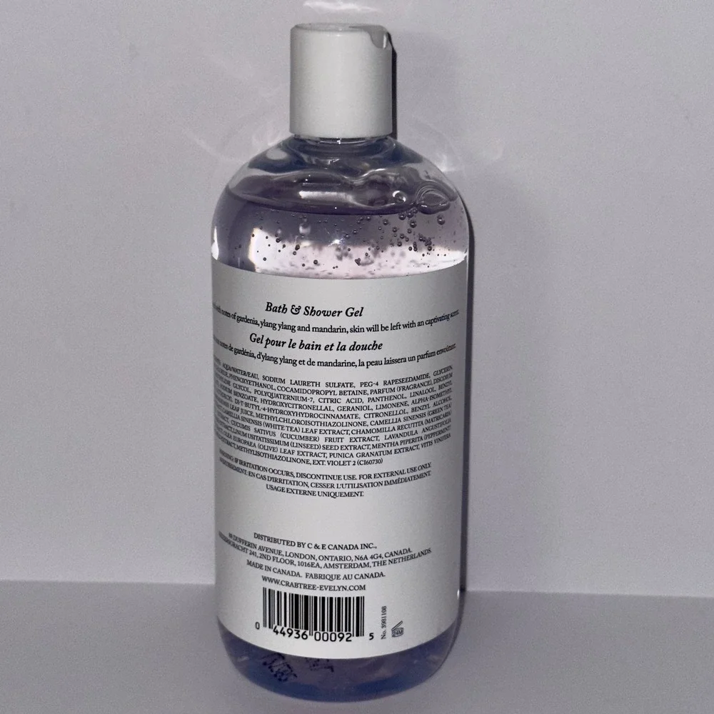 Crabtree & Evelyn Wisteria Bath &‎ Shower Gel 16.9 fl oz